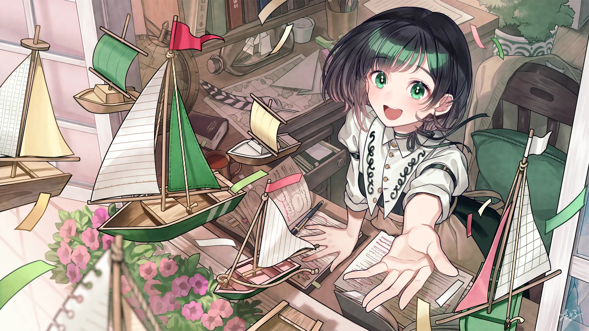 oriminartの制作物が並ぶヘッダービジュアル